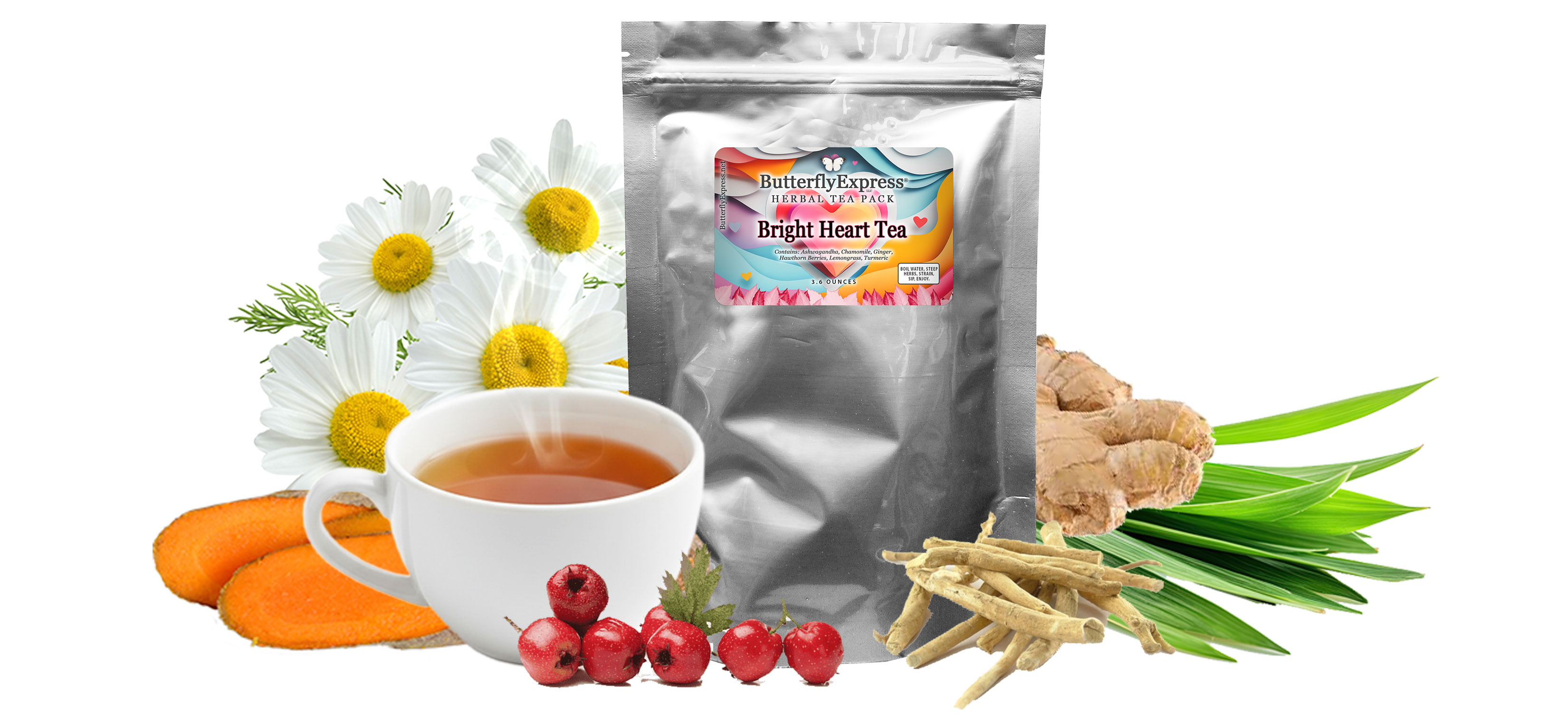 Bright Heart Herbal Tea Pack