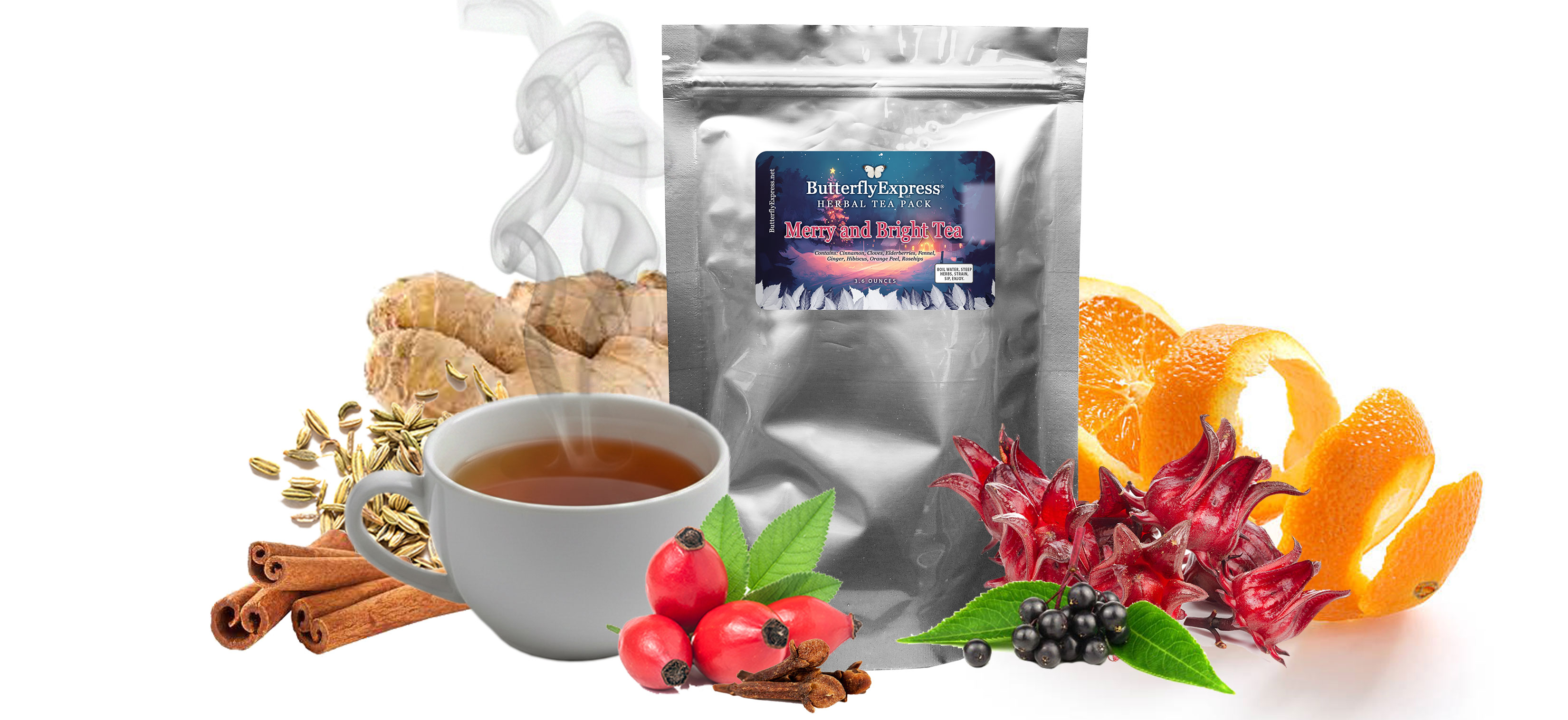 Merry and Bright Herbal Tea Pack